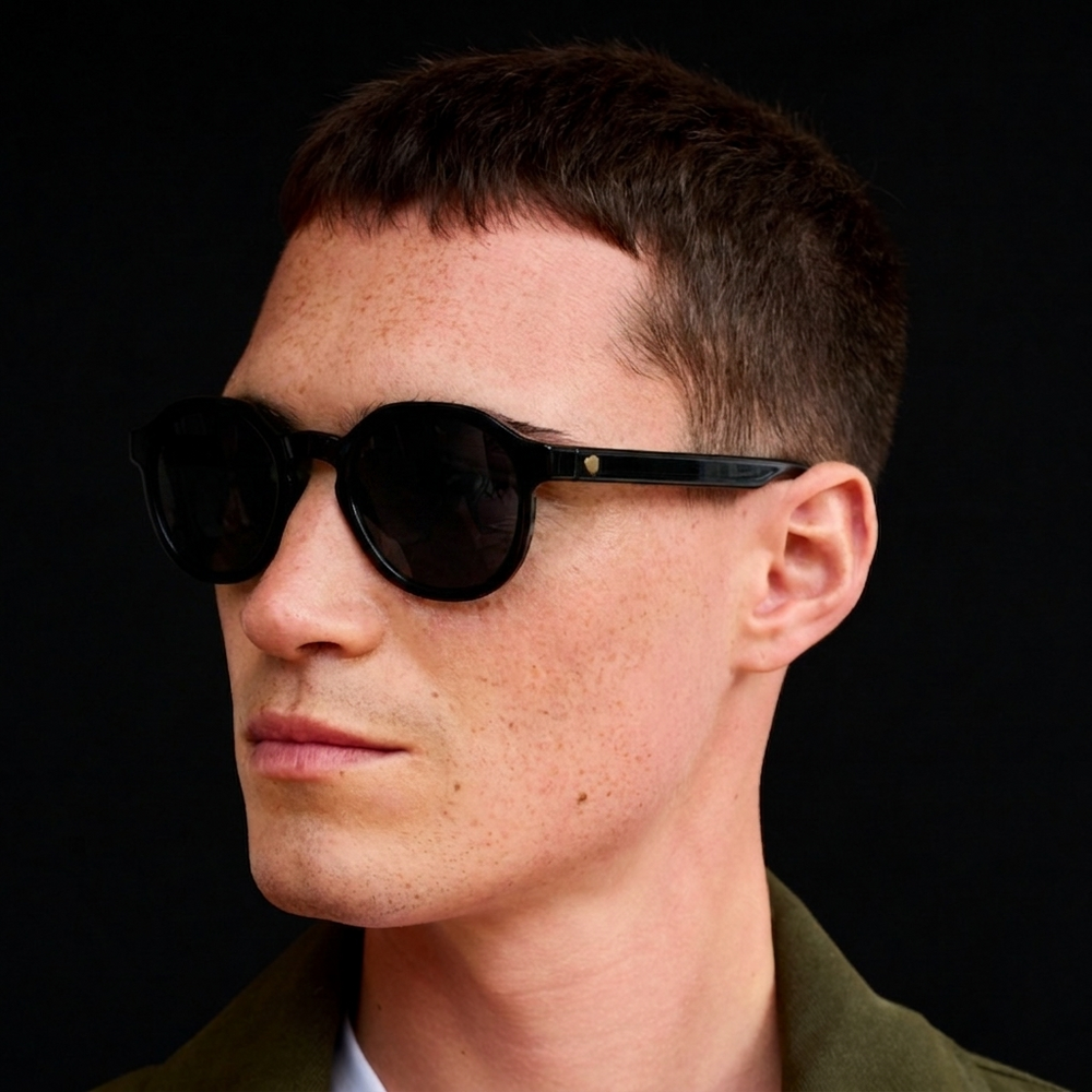 Black frame, Shade lens